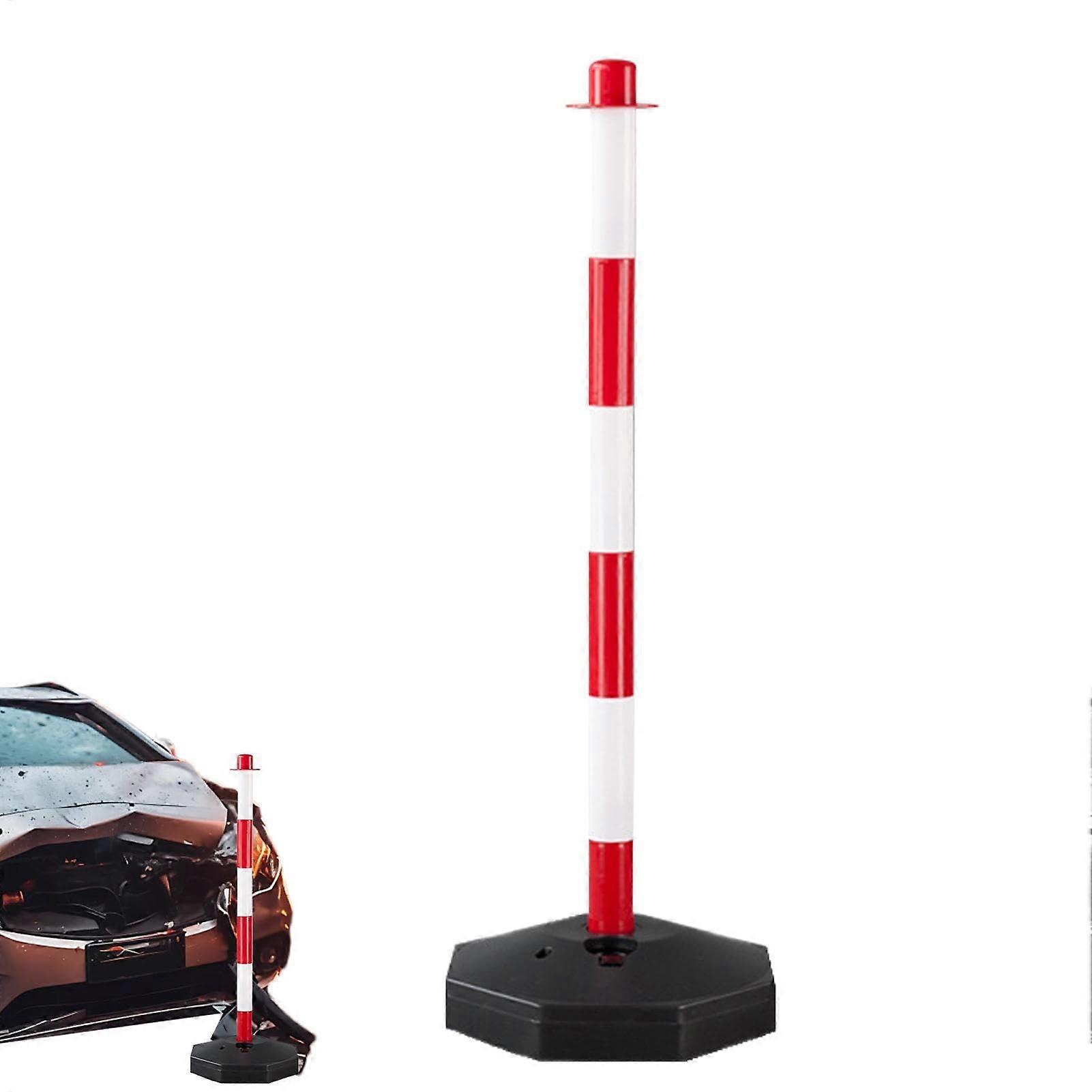 Traffic Safety Barrier with Reflective Safety Strips, WaterFilled Adjustable Base, AntiCollision Post