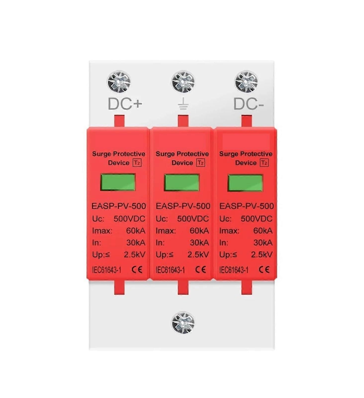 Surge Protector for Solar PV Systems DC 800V 3060kA MultiVoltage  Protection Safety
