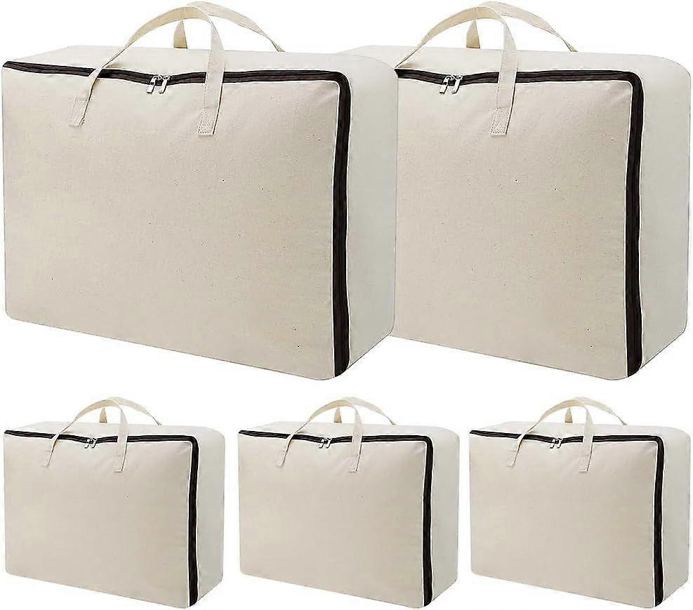 5 Pack Oversized Storage Bag for Moving, Packing Supplies, Organizer Tote,