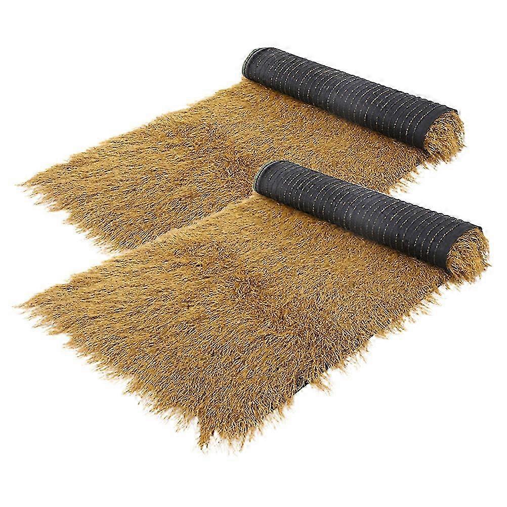 Kunstig stråtakdekorasjon 2 stk. for utendørs bruk