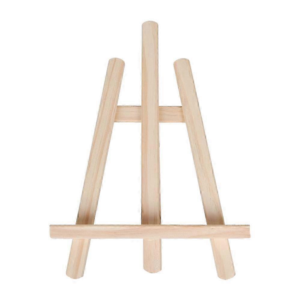 Solid Wood Kid Drawing Stand for Display 1 Piece Beige Bamboo Material