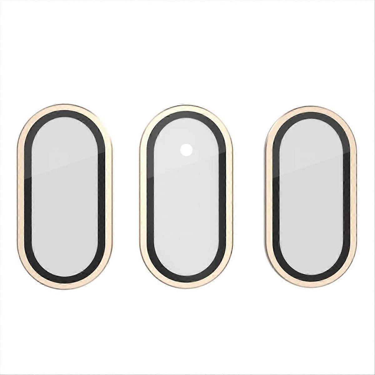 3Pcs Tempered Glass for 3 Camera Lens Protector,C