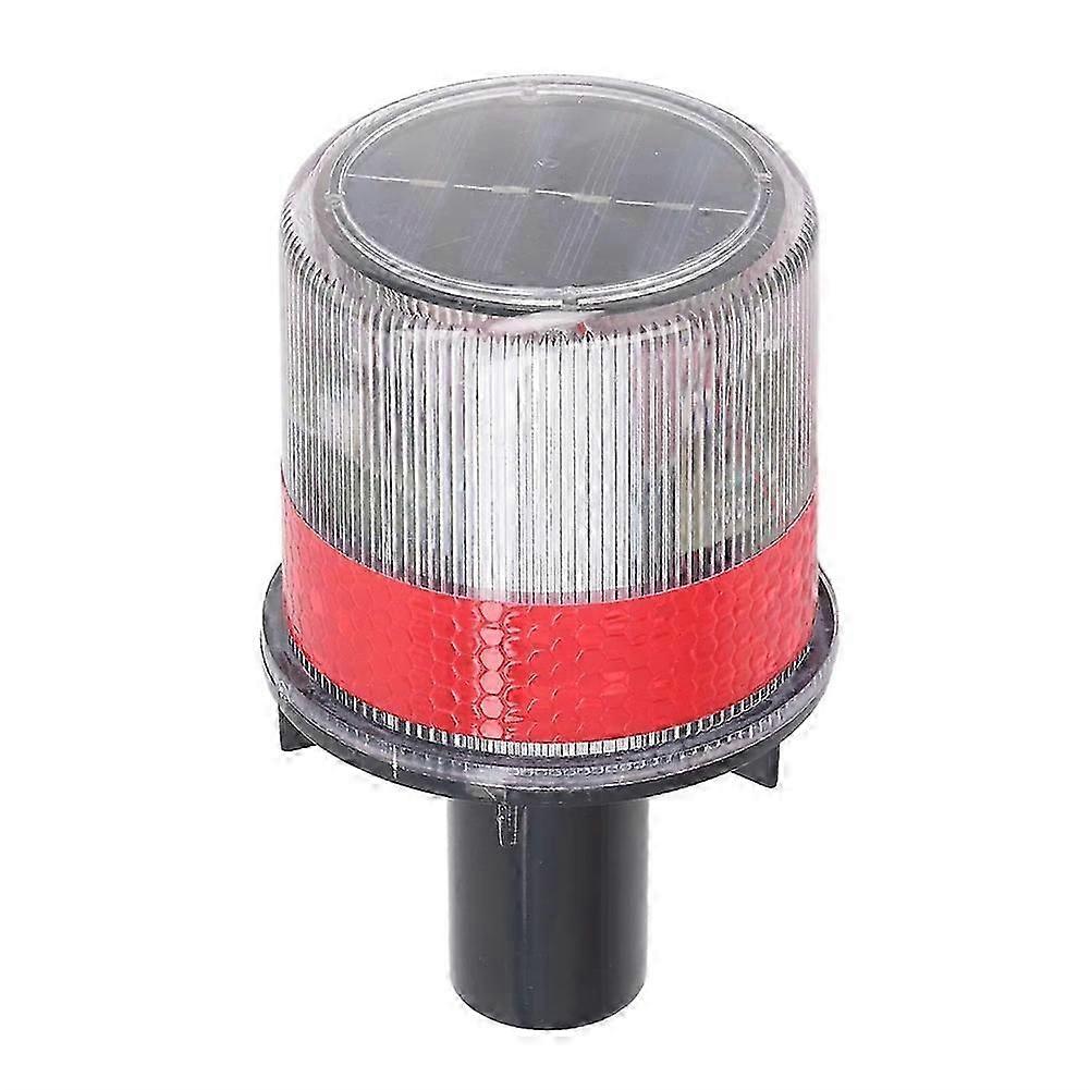 Boat Solar Powered LED Strobe Light PC Shell Reflective Waterproof Switch Beacon Warning Light Lamp Safety Strobe