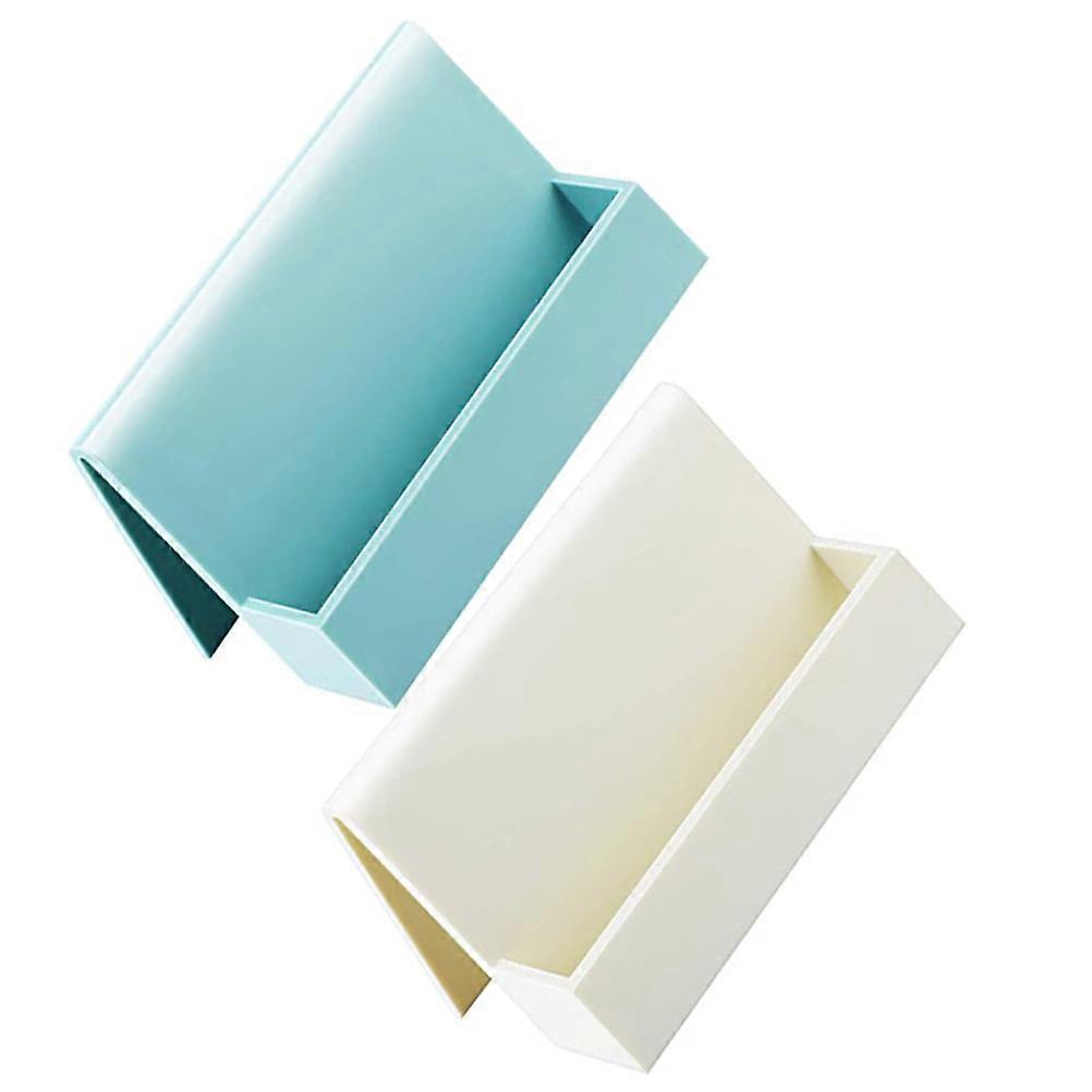 Business Cards Holders Plastic Card Rack for Storage Use 2Pcs Collection