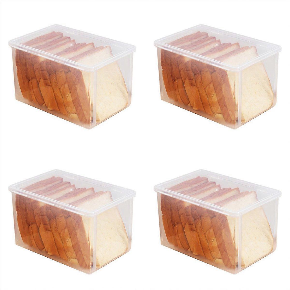 Airtight Bread Storage Containers Bread Box Plastic Reusable