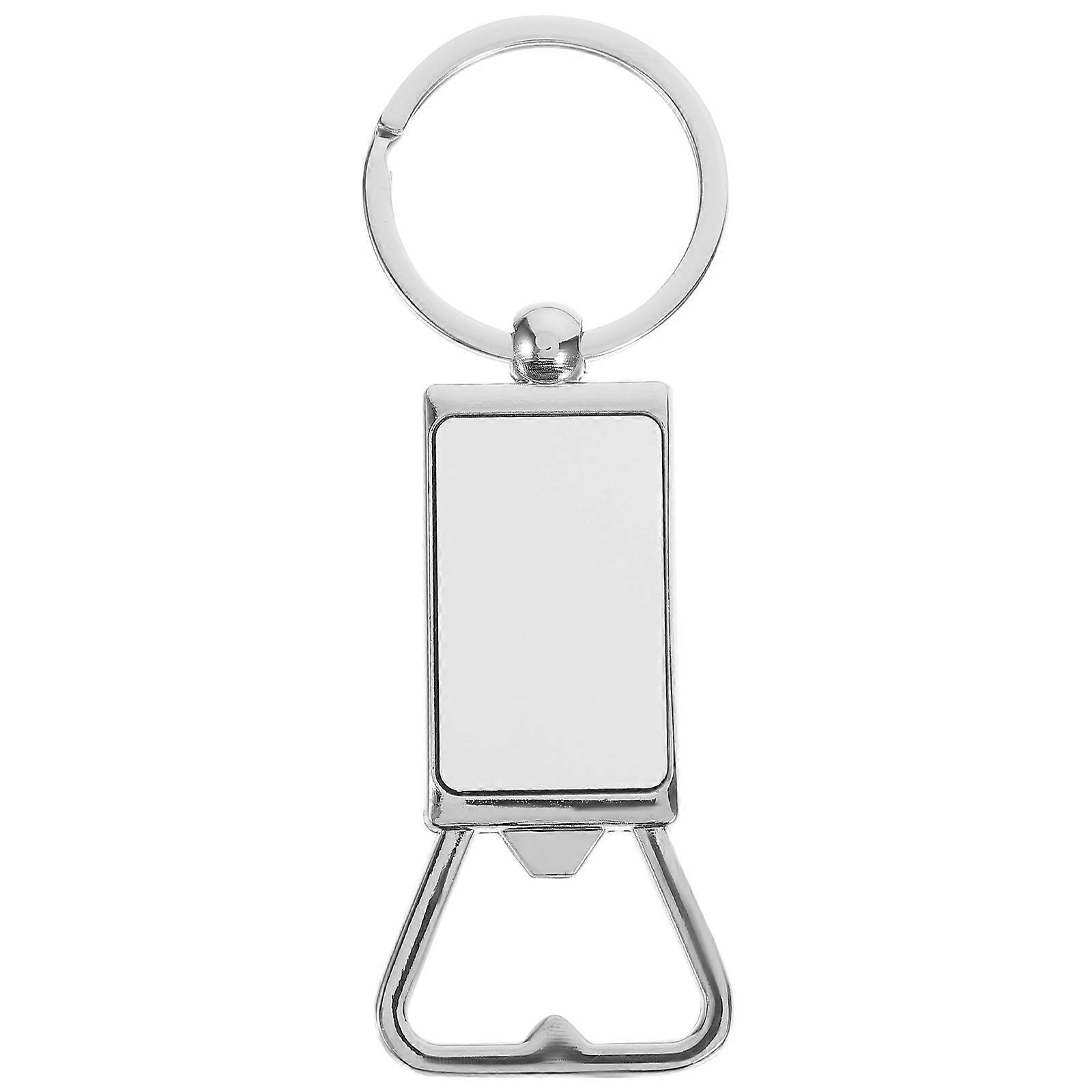 Silver Bottle Opener Keychain for Opening Bottle Use