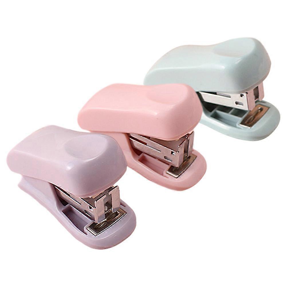 Office Stapler Mini Stapler for Home 3Pcs Colored Small Manual Tool