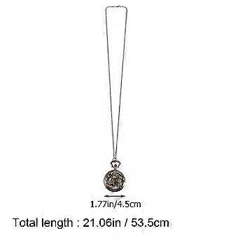 Dog Pattern Pocket Watch Retro Hollow Quartz Watch for Decoration 1Pcs