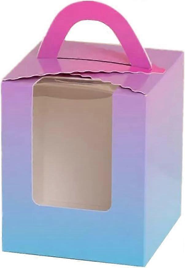 20Pack Single Cupcake Boxes,Portable Individual Cupcake Gift Boxes Containers