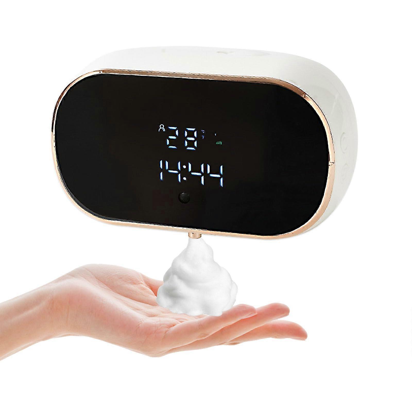 Automatic Soap Dispenser 350ml Wall Mounted Rechargeable Touchless Foaming with LCD Display IPX5