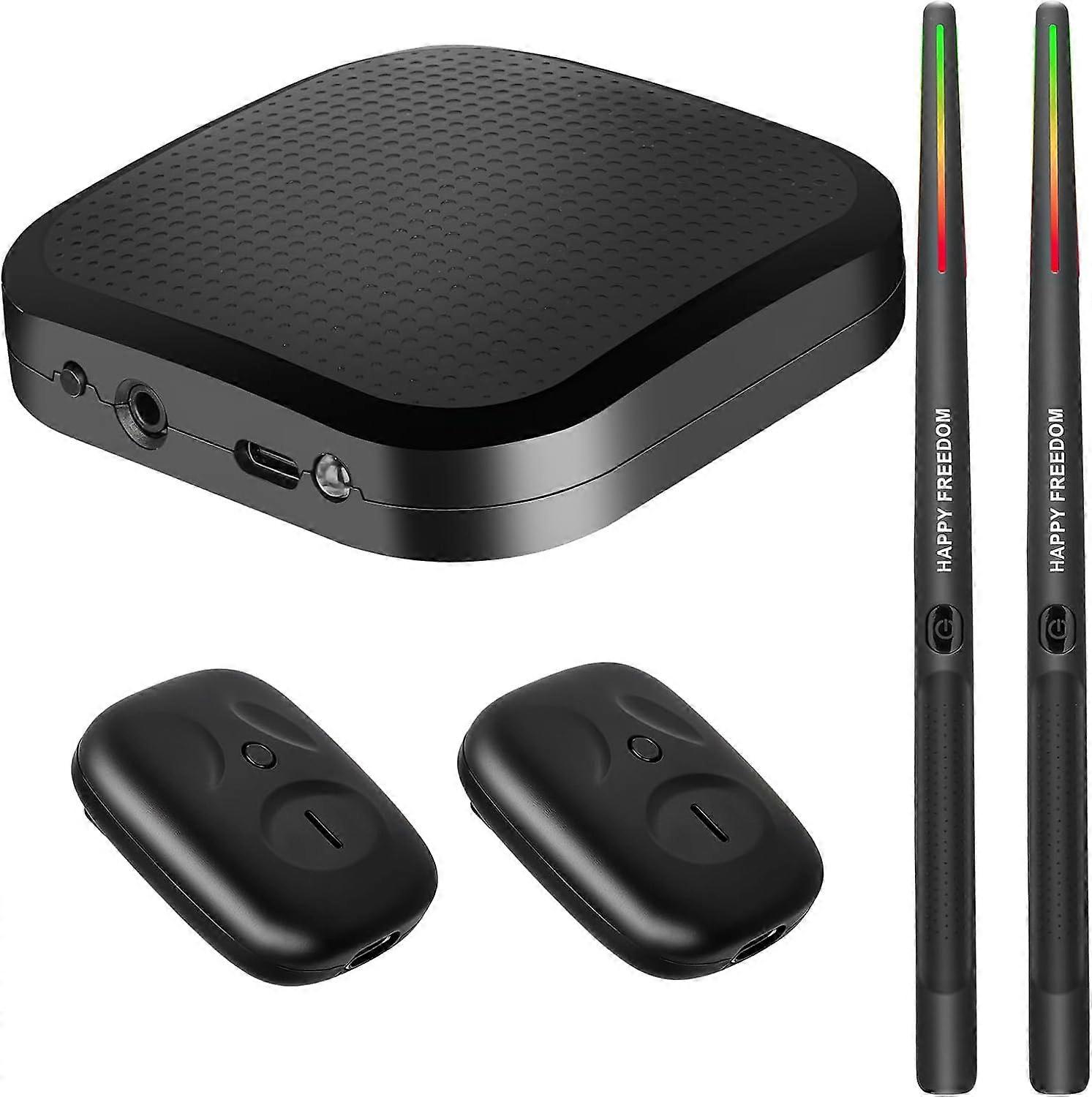 Electronic Drum Sticks with 3D Motion Sensing, Silent Practice Virtual Drum Kit for Adults