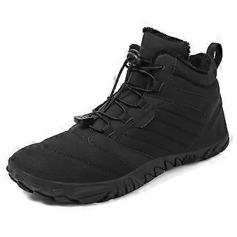 Wanderschuhe für den Winter, Barfußschuhe, wasserdichte, rutschfeste Stiefel mit breiter Zehenbox, Wanderschuhe für Damen und Herren, Winter