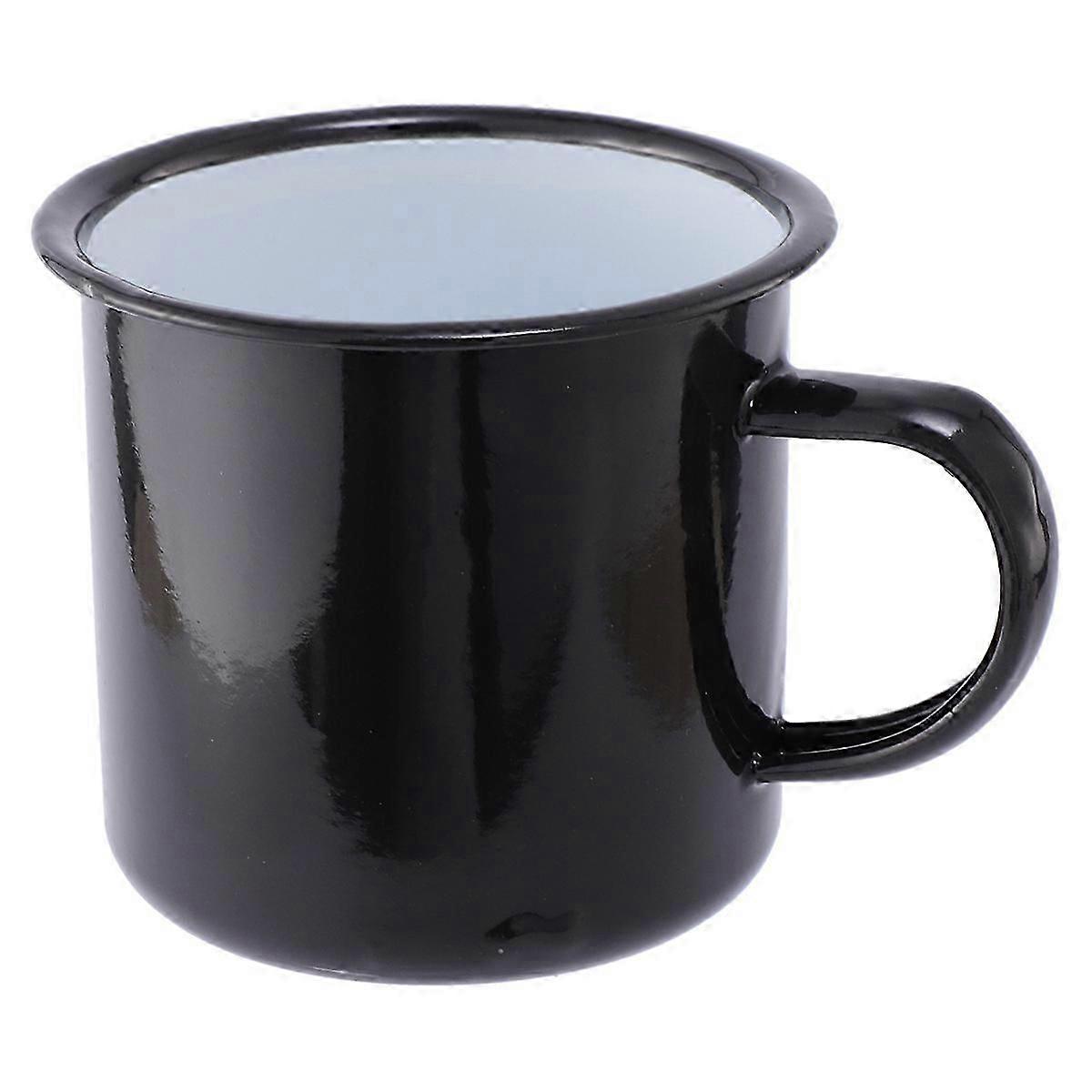 Ceramic Tea Cup for Tea 3Pcs Creative Retro Design Black Cups