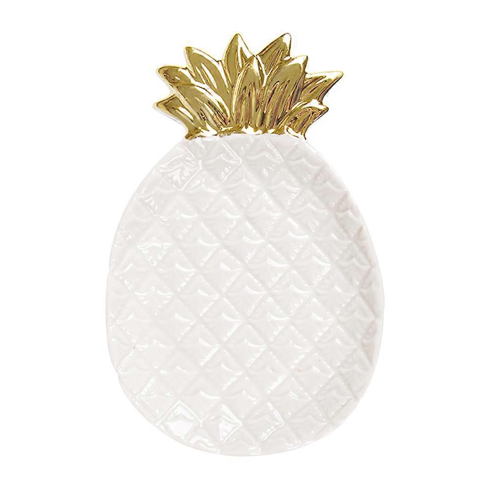 Ceramic Fruit Plate Pineapple Design for Snack Serving