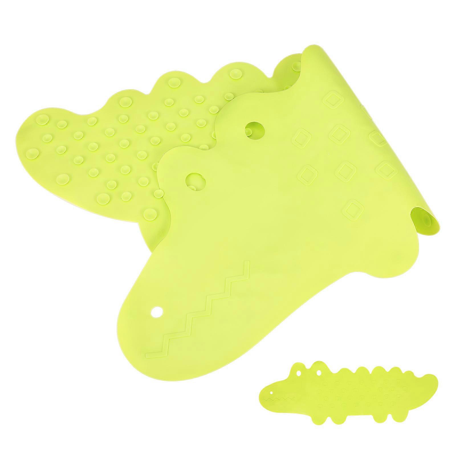 Shape Non-Slip Bath Mat for Bathing Use Green Design