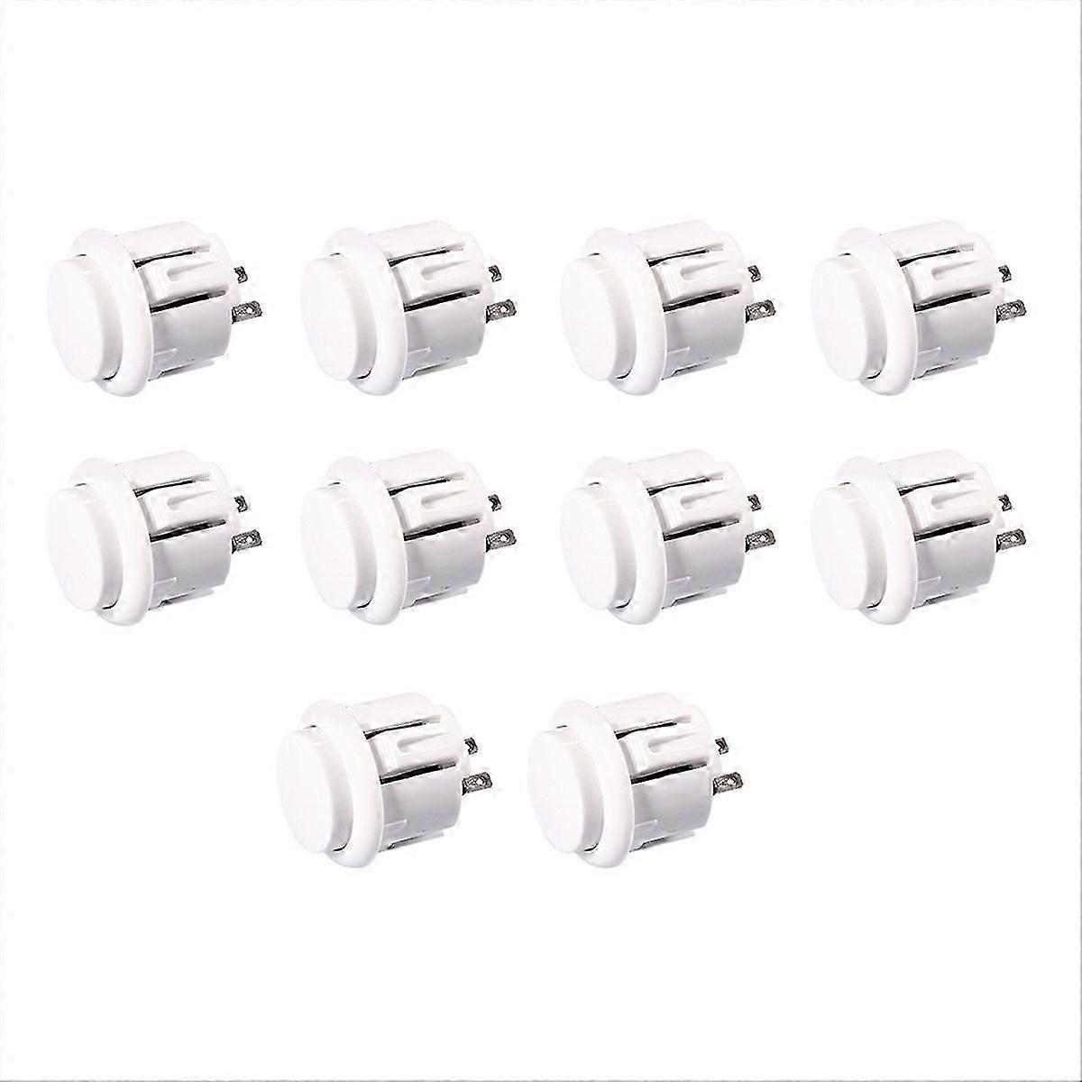 10 Pcs Arcade Buttons 24Mm Responsive Arcade Buttons