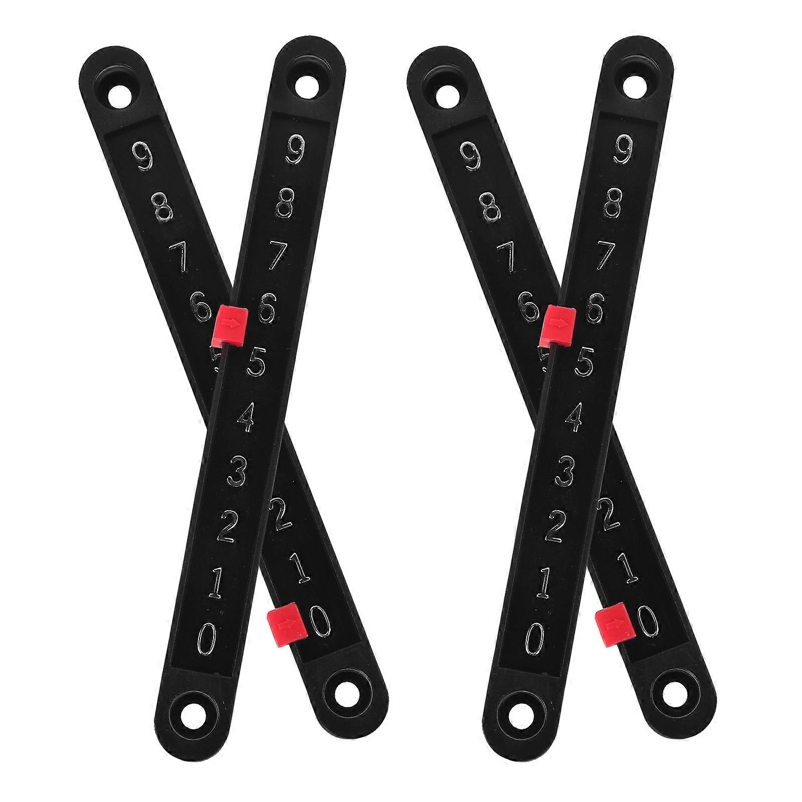 Soccer Table Score Counters for Manual Scoring 4Pcs Durable Plastic Accessories