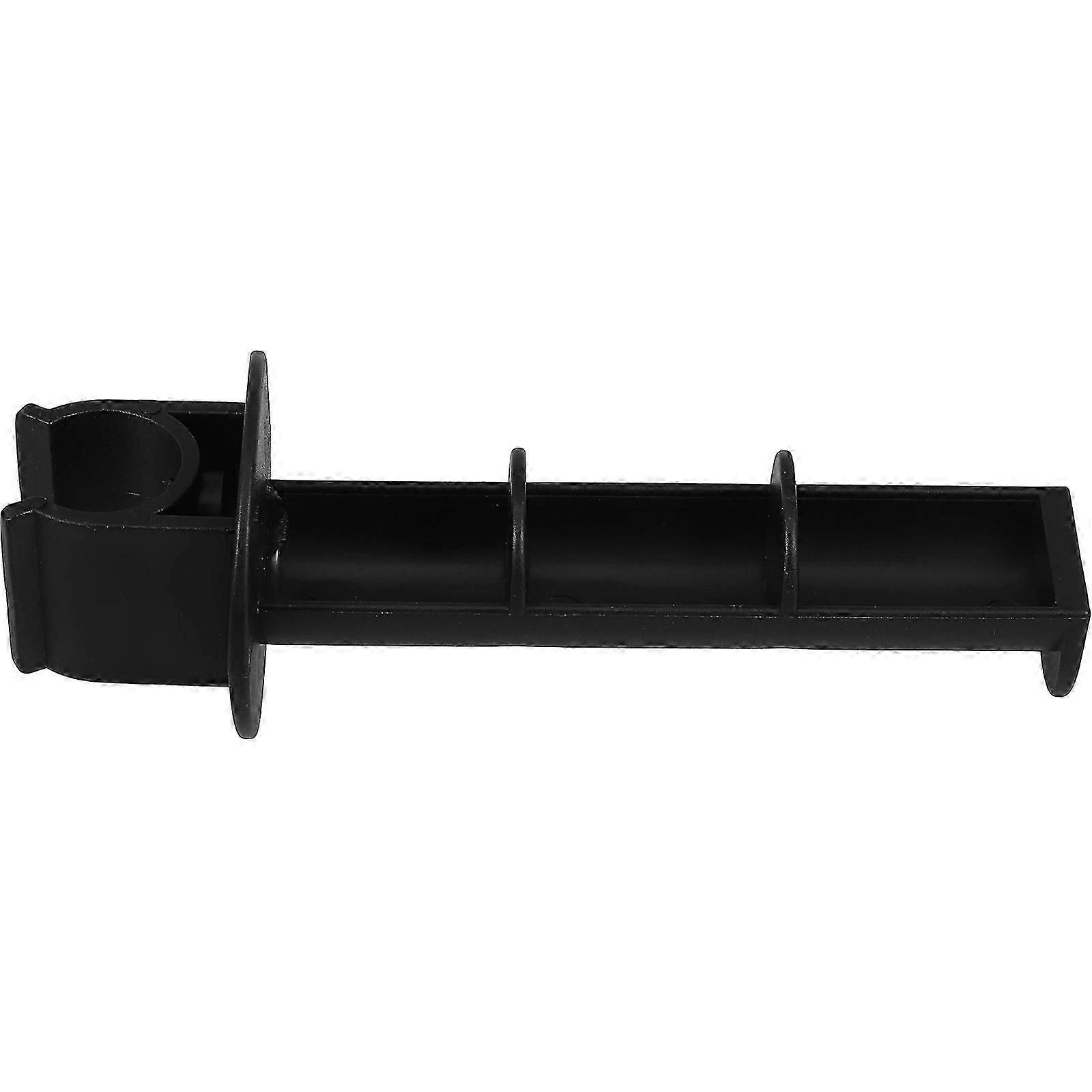 Toilet Tissue Holder | Rectangular Black Plastic | For Elderly Bedside Commode Bathroom | 15x5x5cm | 1pc