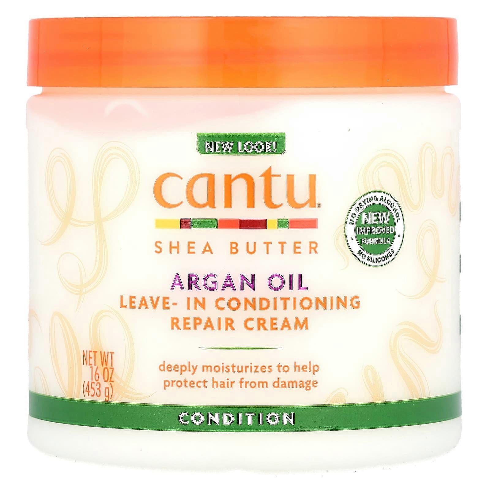 Cantu, Argan Oil Leave-In Conditioning Repair Cream, 16 oz (453 g), 3-Pack