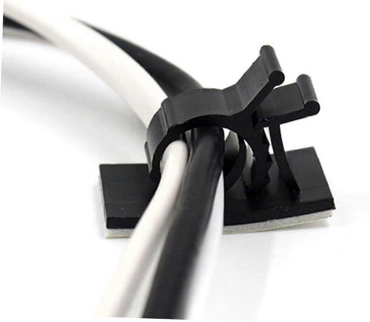 Cable 100pcs Organizer Data for Clamp Self Ly- Storage Buckle Securing Cable