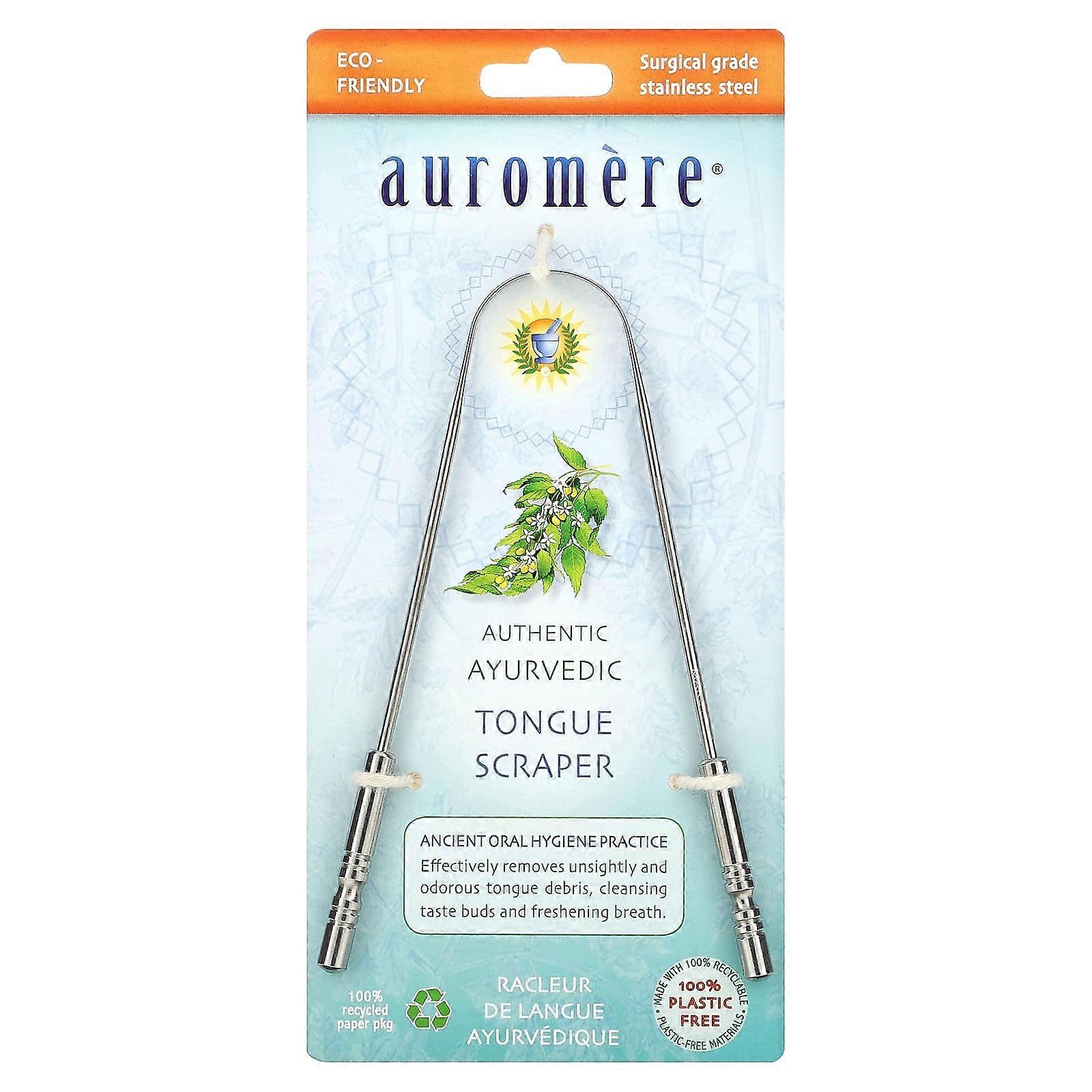 Auromere, Authentic Ayurvedic, Tongue Scraper, 1 Scraper, 3-Pack