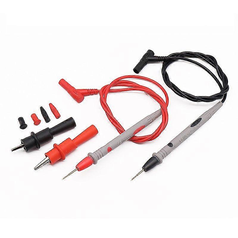 Digital Multimeter Test Leads 1000V 20A with Sharp Pin Needle Tips for High-Density Board Testing, 1 Set