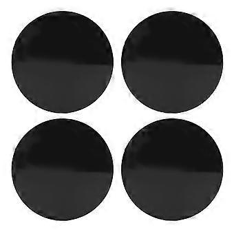 56mm 4PCS Car Wheel Center Hub Caps Black Compact Tyre Rim Hub Cap Cover Universal for Vehicle