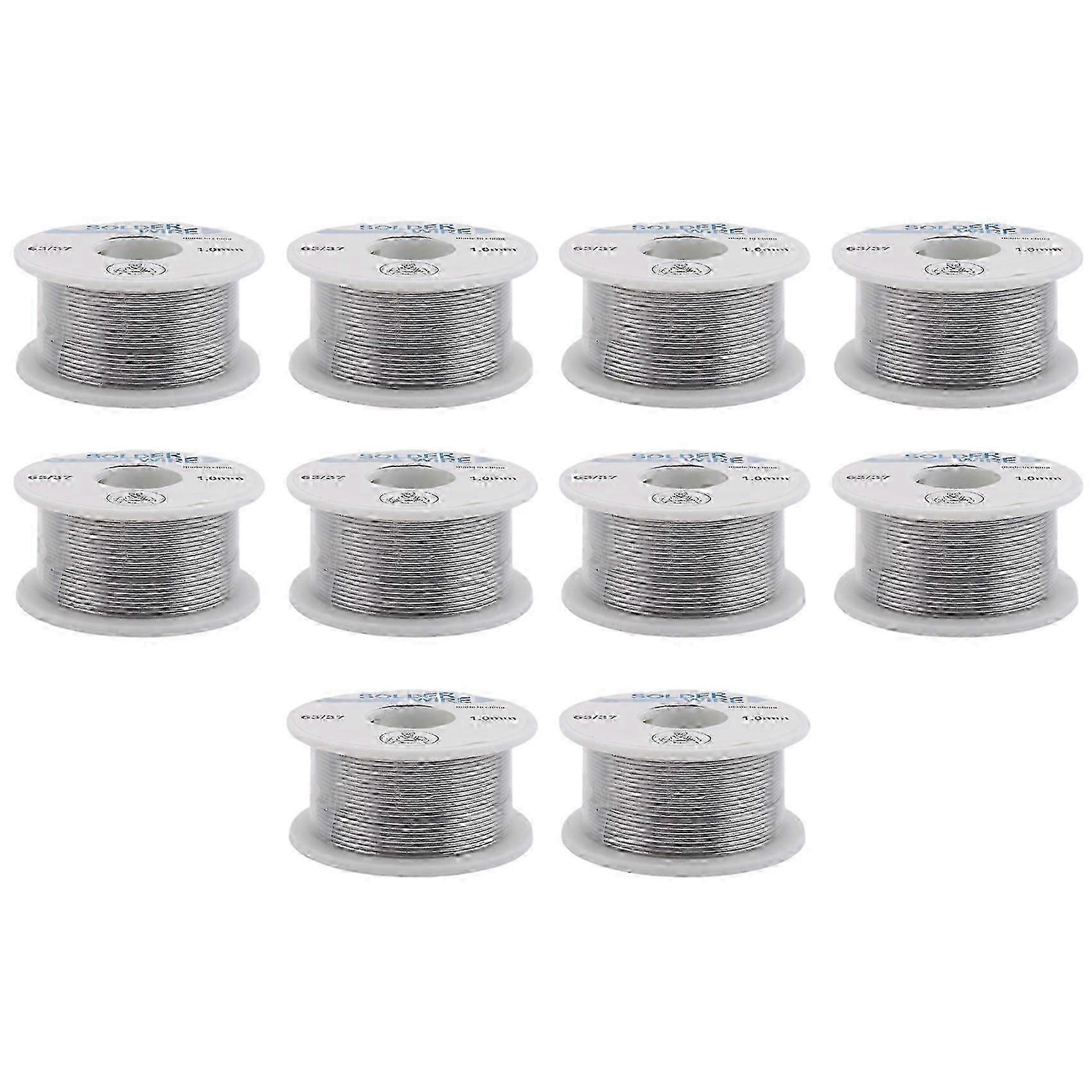 10PCS 1.0mm 63/67 Welding Wire, compatible with Automatic Soldering Tool, Hand-Held Heating Automatic Tin Delivery