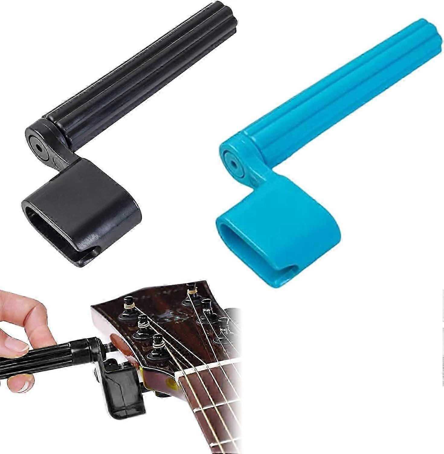 String Crank,Guitar Accessory,Guitar String Tensioner,For Faster String Changes on Western Guitars,2pc,Blue,Black,2024 Ping