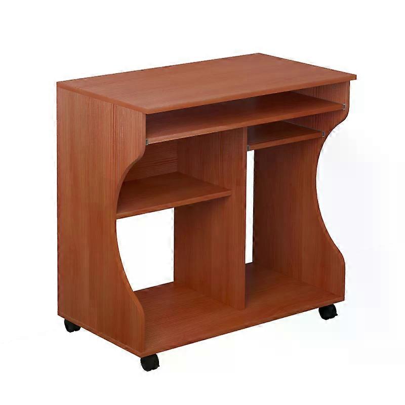 Multi-Storage Compact Computer Desk with Wheels