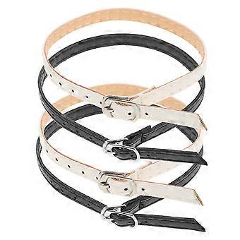 2 paar hoge hakken kunstlederen schoenbandjes anti-losse hakken enkelbandjes bandjes