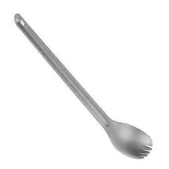 Camping Cutlery Set Long Handle Spork Spoon and Fork Lightweight Durable Metal Utensils for Hiking