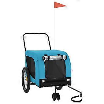 vidaXL Hondenfietstrailer oxford stof en ijzer zwart