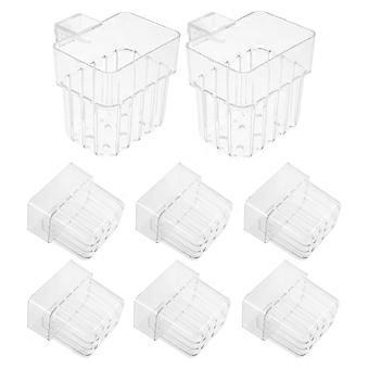 Fish Tank Plant Holder Acrylic Hanging Pots for Aquarium Hydroponics 24Pcs