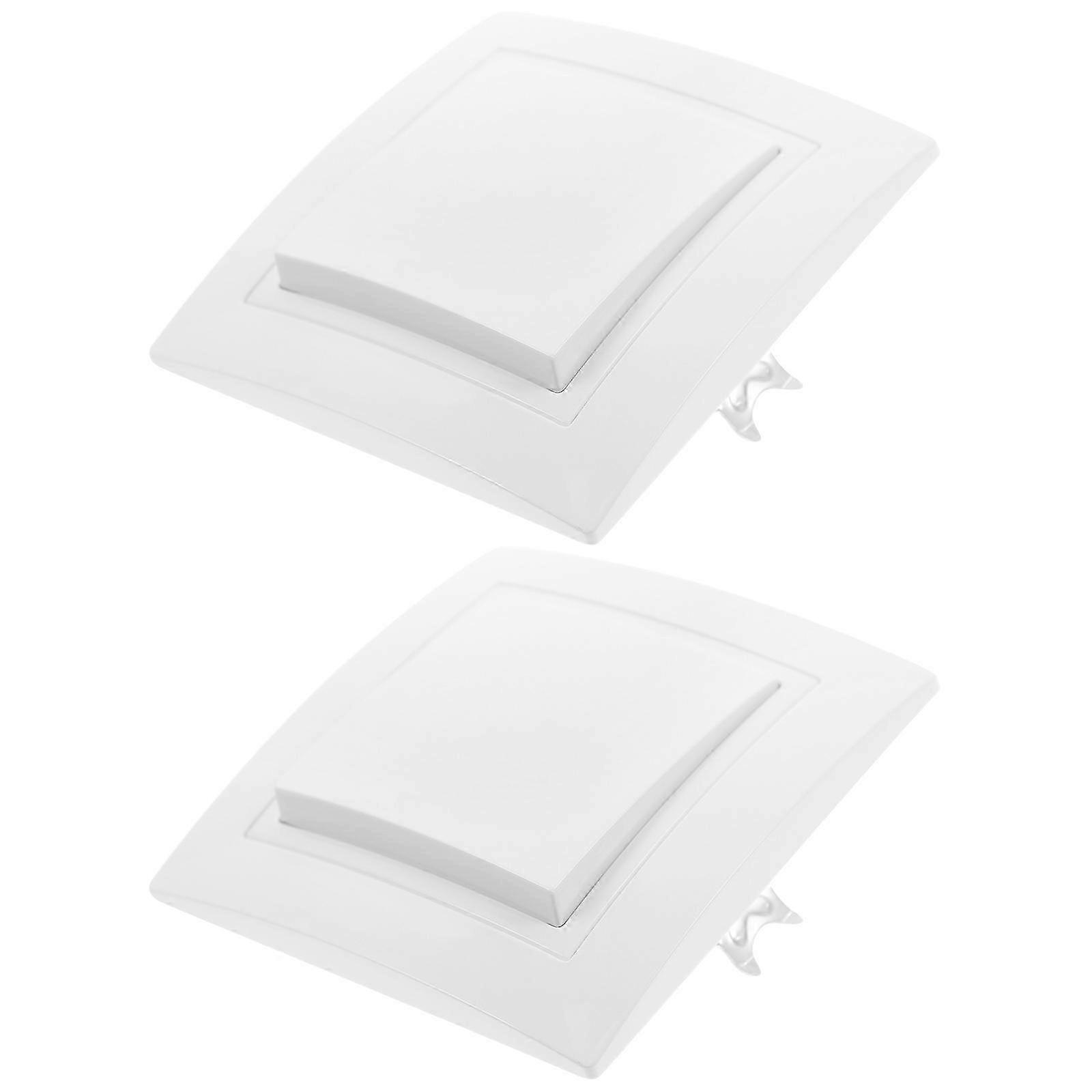 Wall Light Switch Panel EU Standard Wall Switch compatible with Home Use Shape High-Temperature Resistant 2Set