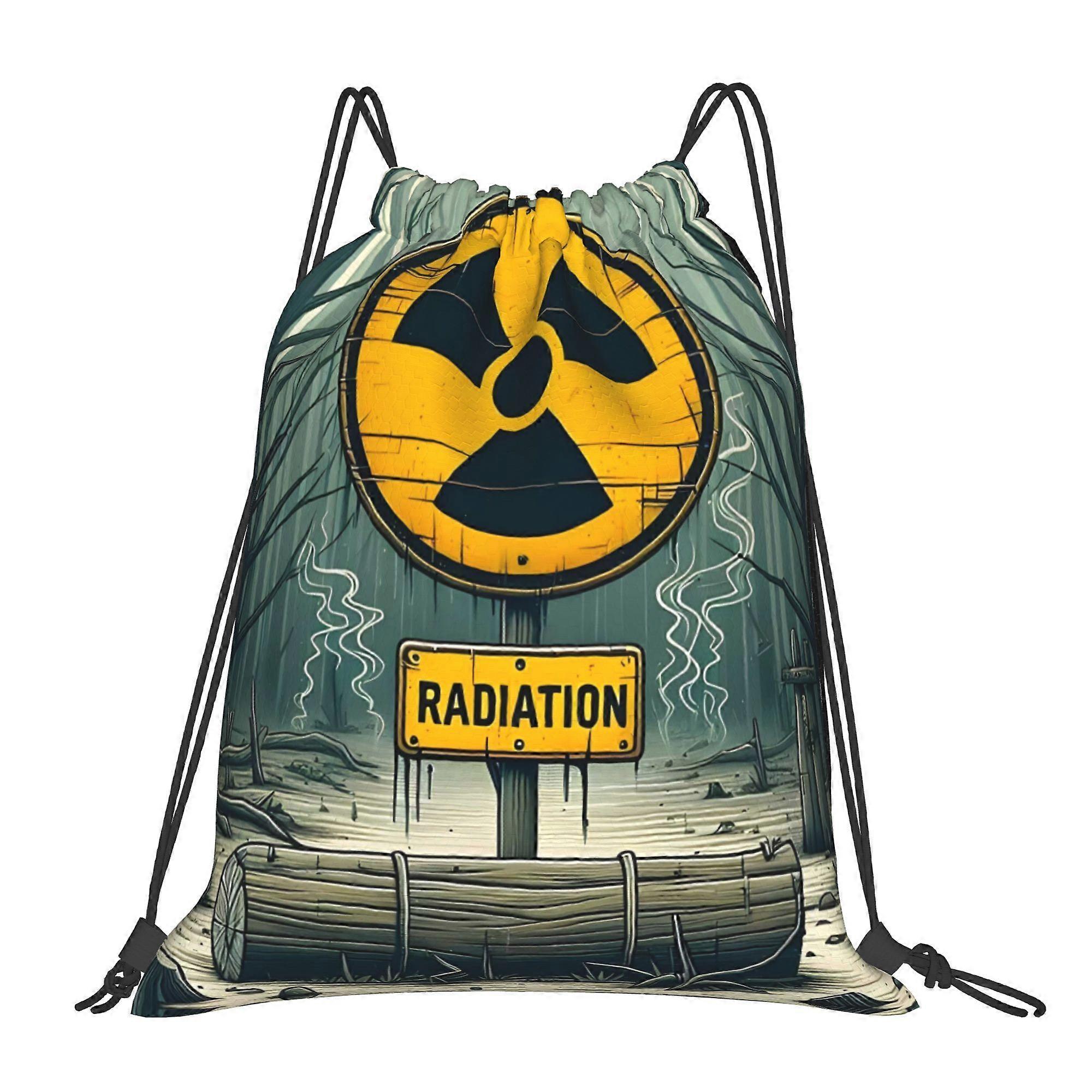 Radioactive 1 Drawstring Bags-Cqazw