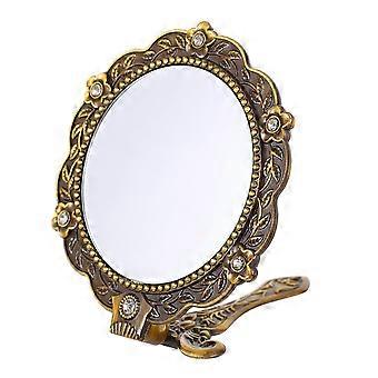 Crystal Mirror Handheld Cosmetic Mirror Przenośne lustro toaletowe Składane lustro