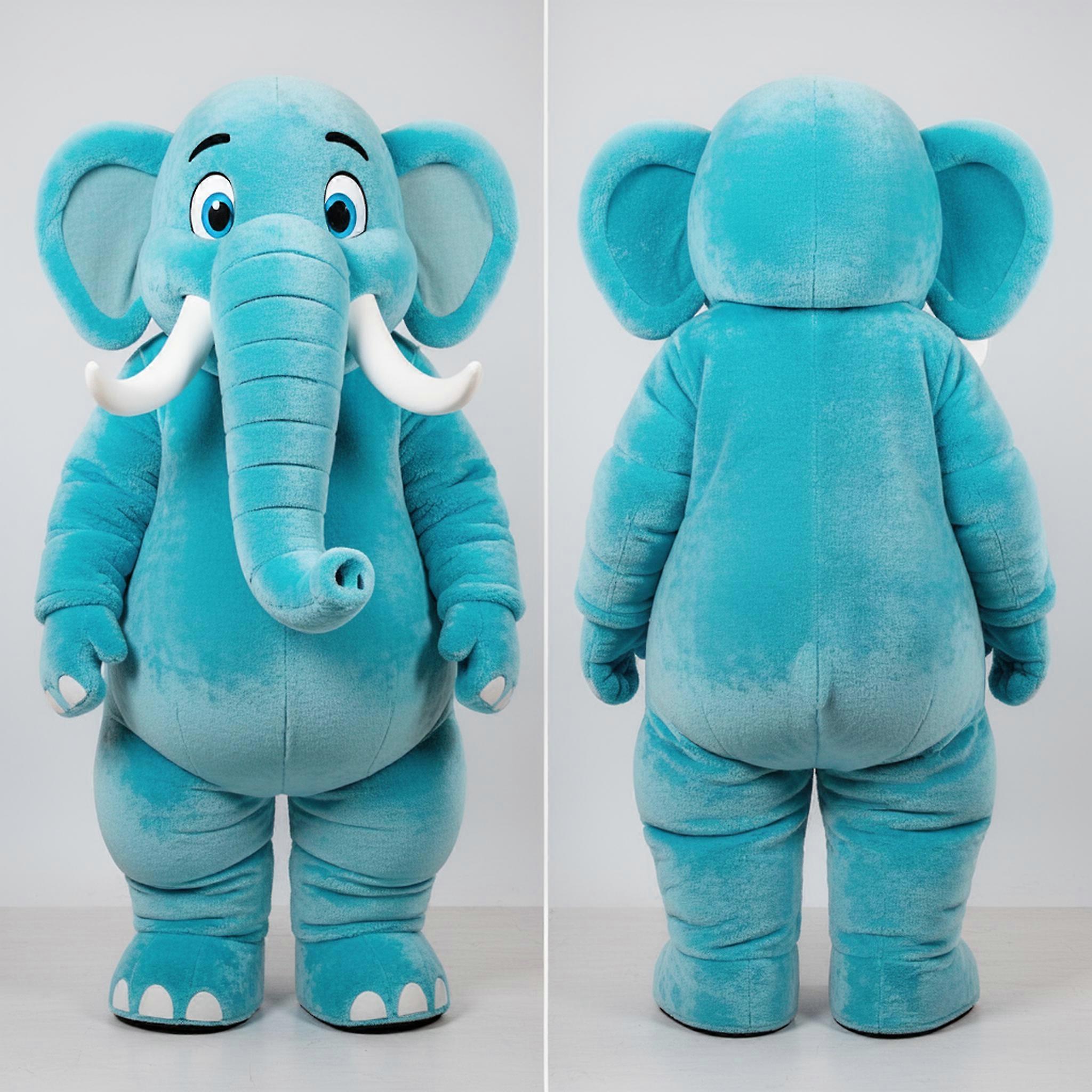 MASTICOT Cyan Velvety Mammoth Mascot