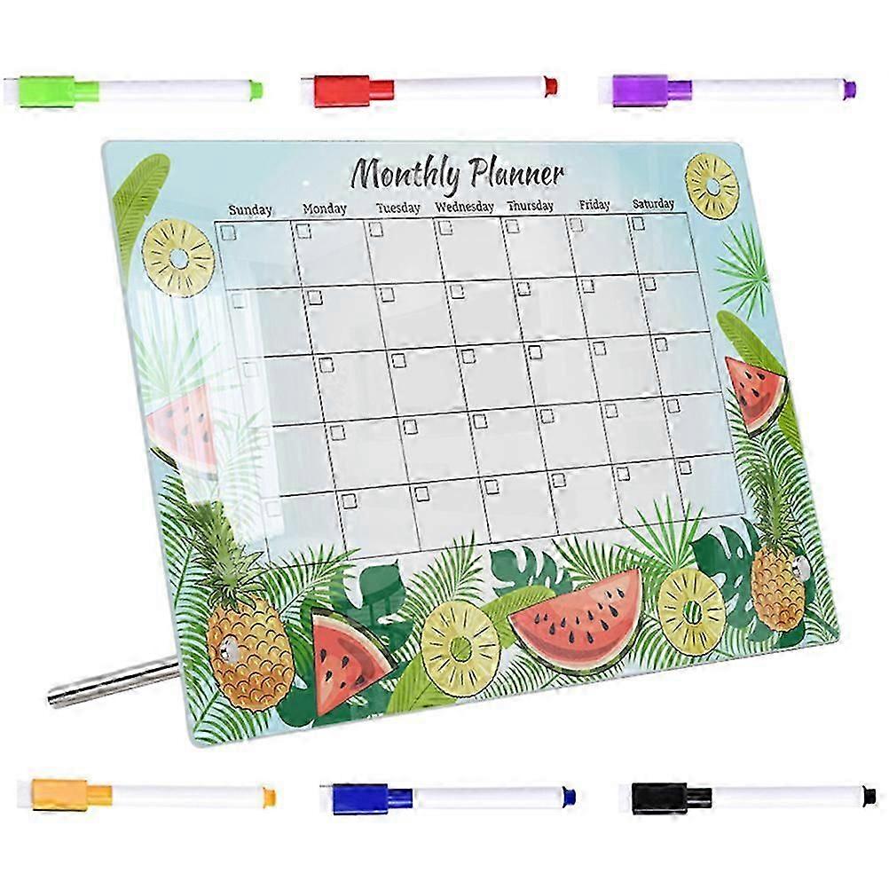 Creative Fruit Pattern Acrylic Memo Board for Message Notes 1Set