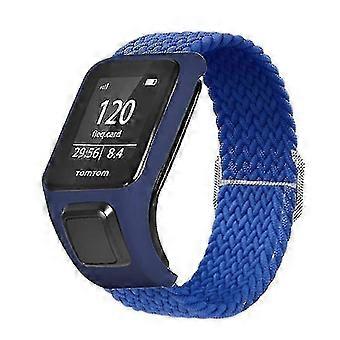 Für Tomtom Runner 2 / Runner 3 / Spark / Adventurer Elastisches gewebtes Smartwatch-Armband Verstellbare Handschlaufe