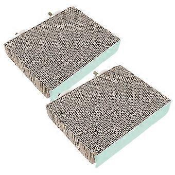 2pcs Bird Perch Platform Bird Corrugated Paper Platform Pet Bird Cage Stand Parrot Perch Platform