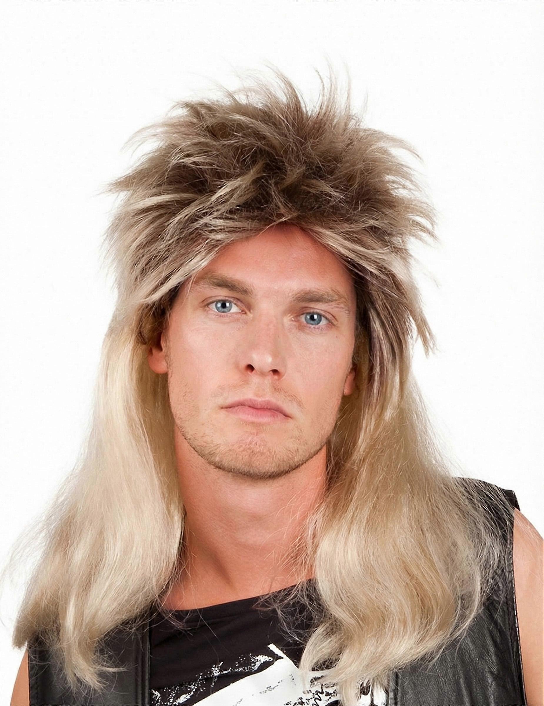 Blonde pop rock wig for men