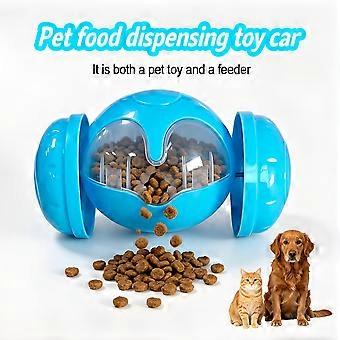Pet Tumbler Treat Dispenser Ball, Non-Electric Puzzle Toy, Chew-Resistant Boredom Relief Feeder for Cats and Dogs