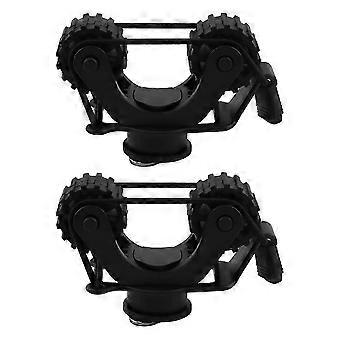 2Pcs Adjustable Kayak Paddle Holder with Dual Heads Universal Track Mount for Paddles,Kayak Fishing Accessories_fgz