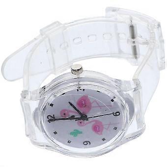 Flamingo Watch Lovely Children Watch for Kids Wearing 1Pcs Gift