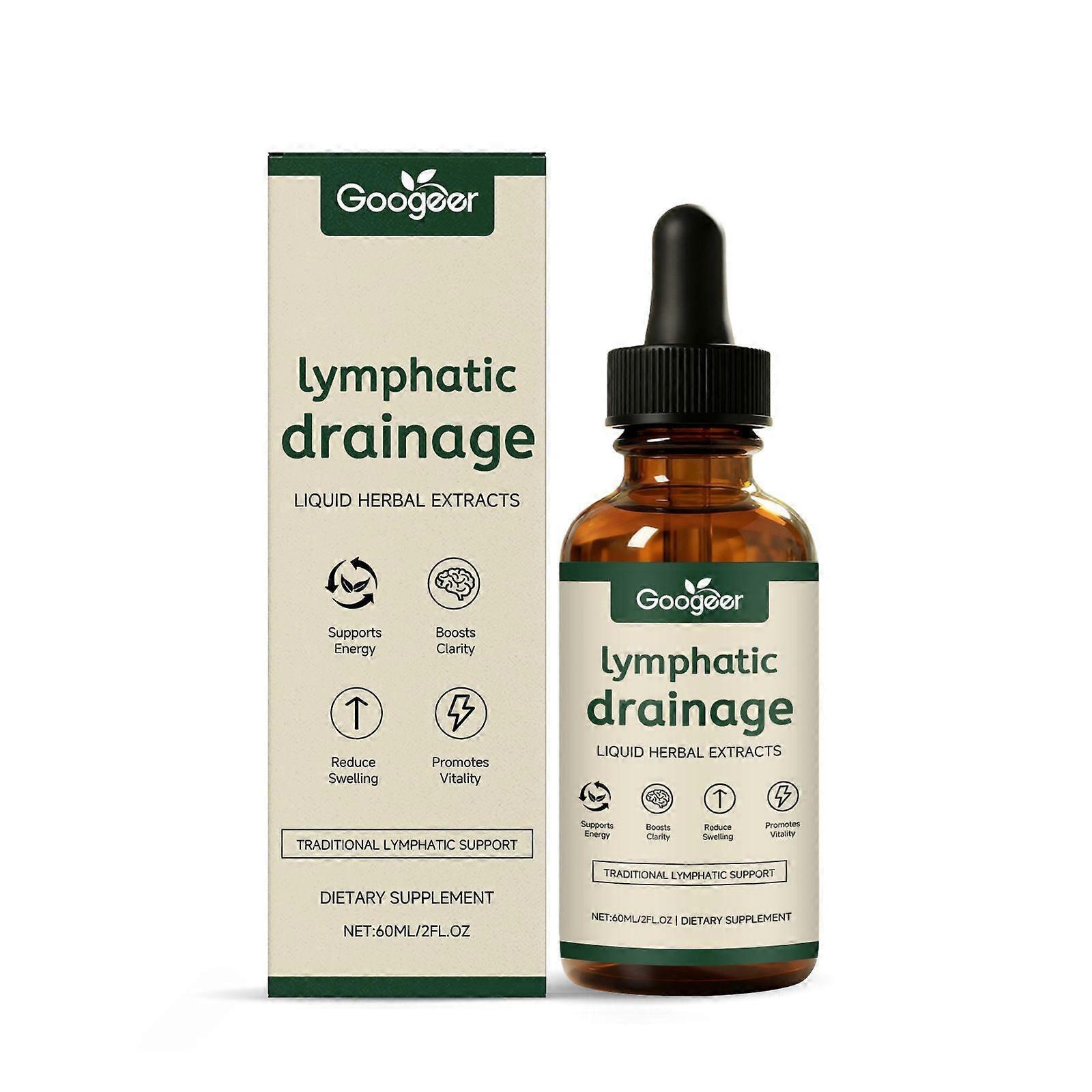 Lymphatic Drainage Drops - Liquid Herbal Extract Supplement, 60ml