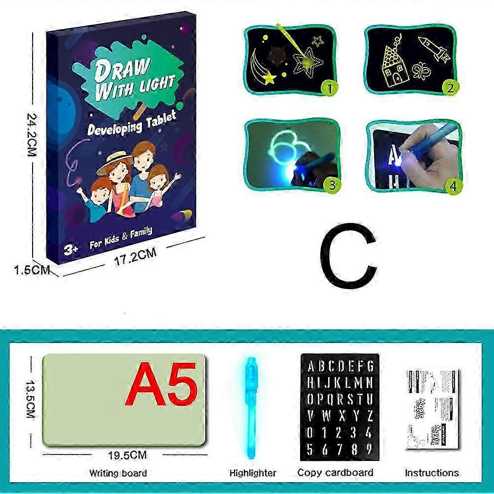 LED Light Up Drawing Pad A4