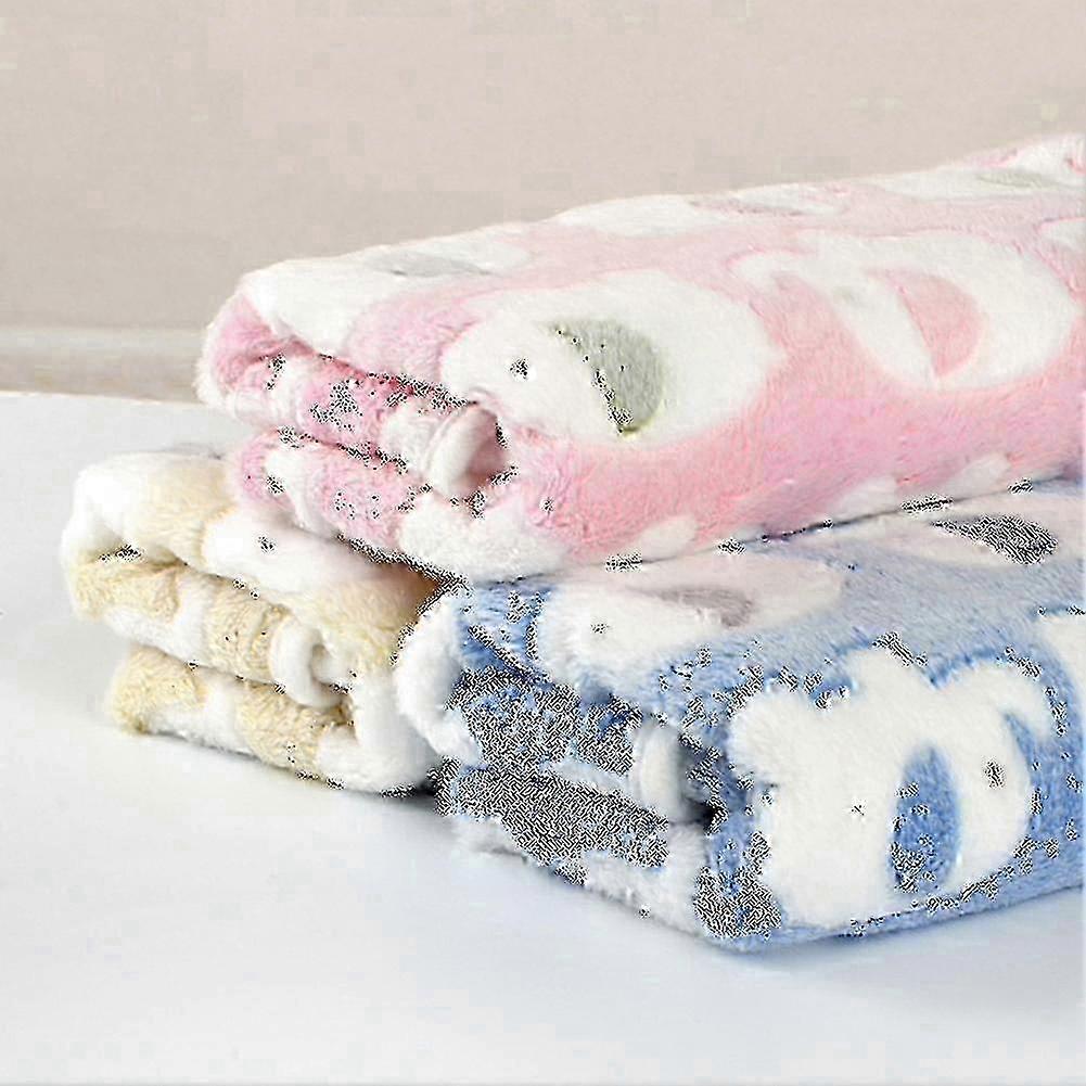 3pcs Skin-Friendly Flannel Pet Throws