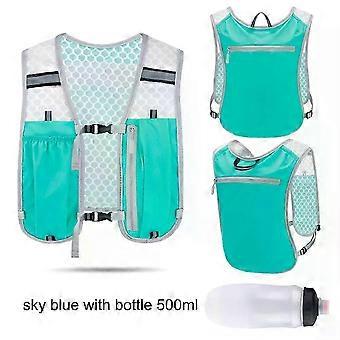 Running Backpack Vest with Bottle Hydration Trail Light weight Cycling Run Jogging Marathon Riding Climbing Bag Waterproof IAS