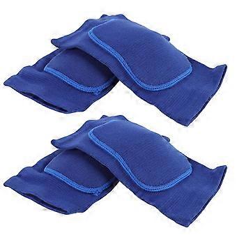2 paia di ginocchiere da pallavolo, colore blu, ad alta resilienza, traspiranti, protettive, ideali per basket e danza, taglia XS.